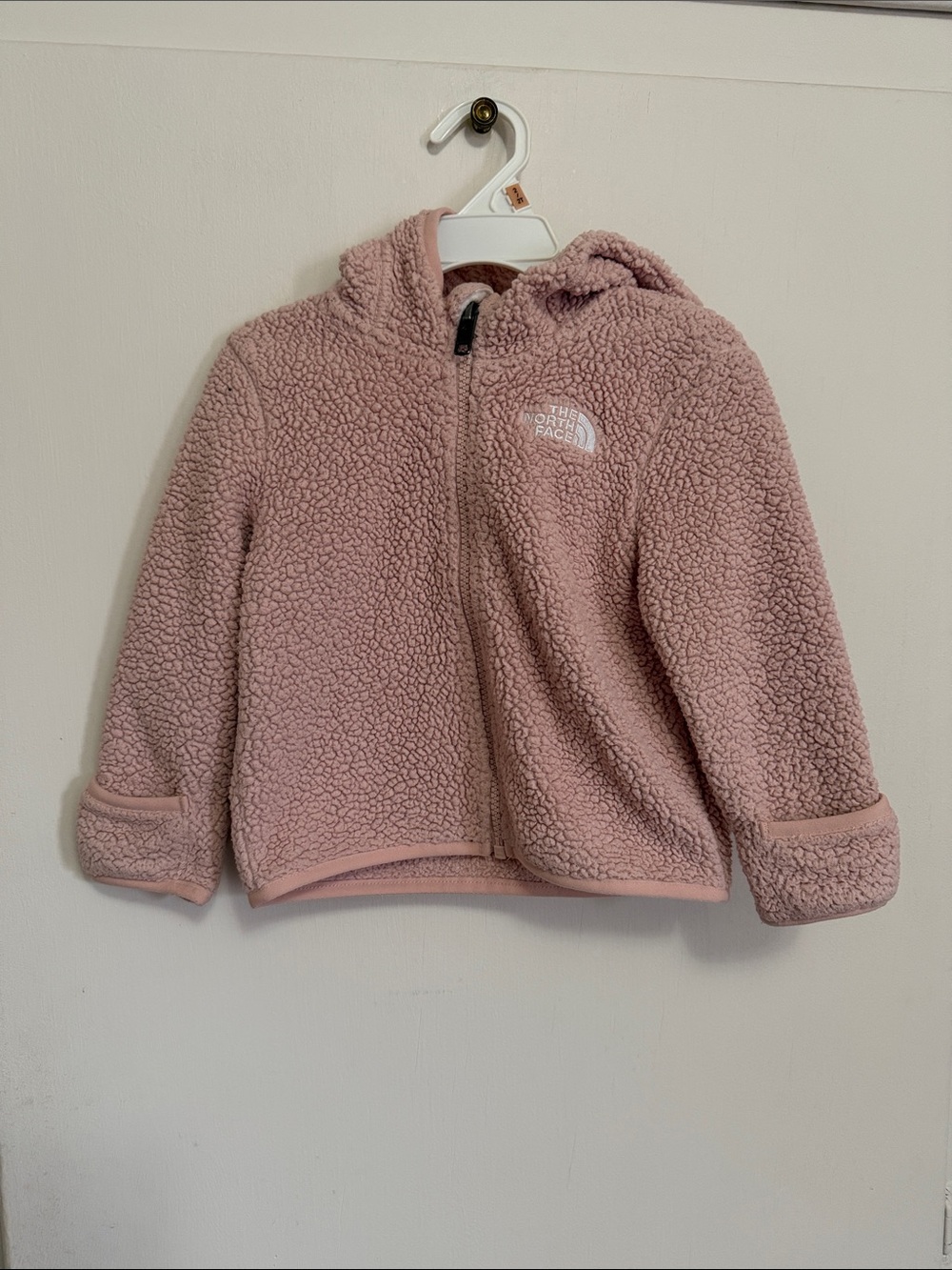 The North Face Dusty Pink Sherpa Zip Hoodie